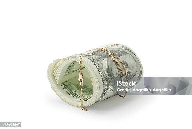 Money And Gold Stock Photo - Download Image Now - American One Hundred Dollar Bill, Business, Corporate Business