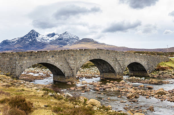 istock Old Stone Bridge in Scontalnd and Cloudy Sky 473498858