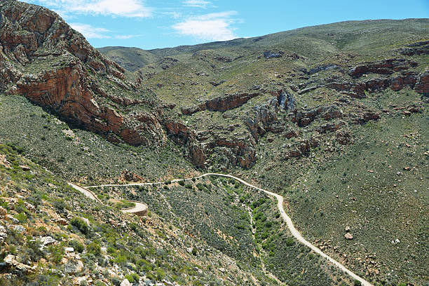 istock Winding road and gorge in Swartberg pass, 473501670