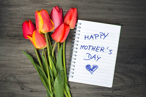 istock tulip bouquet and notepad with words 