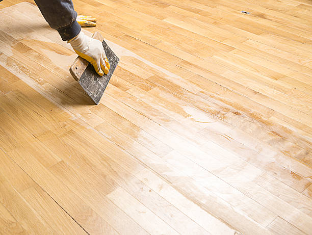 istock Varnishing Parquet Floor 473507372