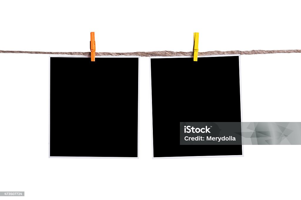 Instant Photo Line Blank Instant Photo Stock Photo - Download Image Now - 2015, Camera ...