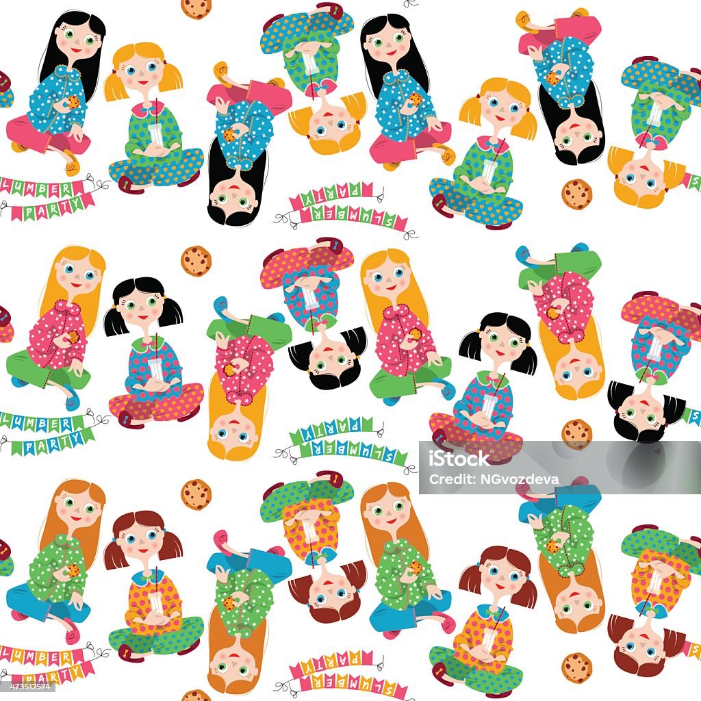 Pyjama Pattern Background Pajama Party Seamless Background Pattern Stock Illustration - Download ...