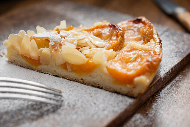 istock slice of Apricot Tart 473516774