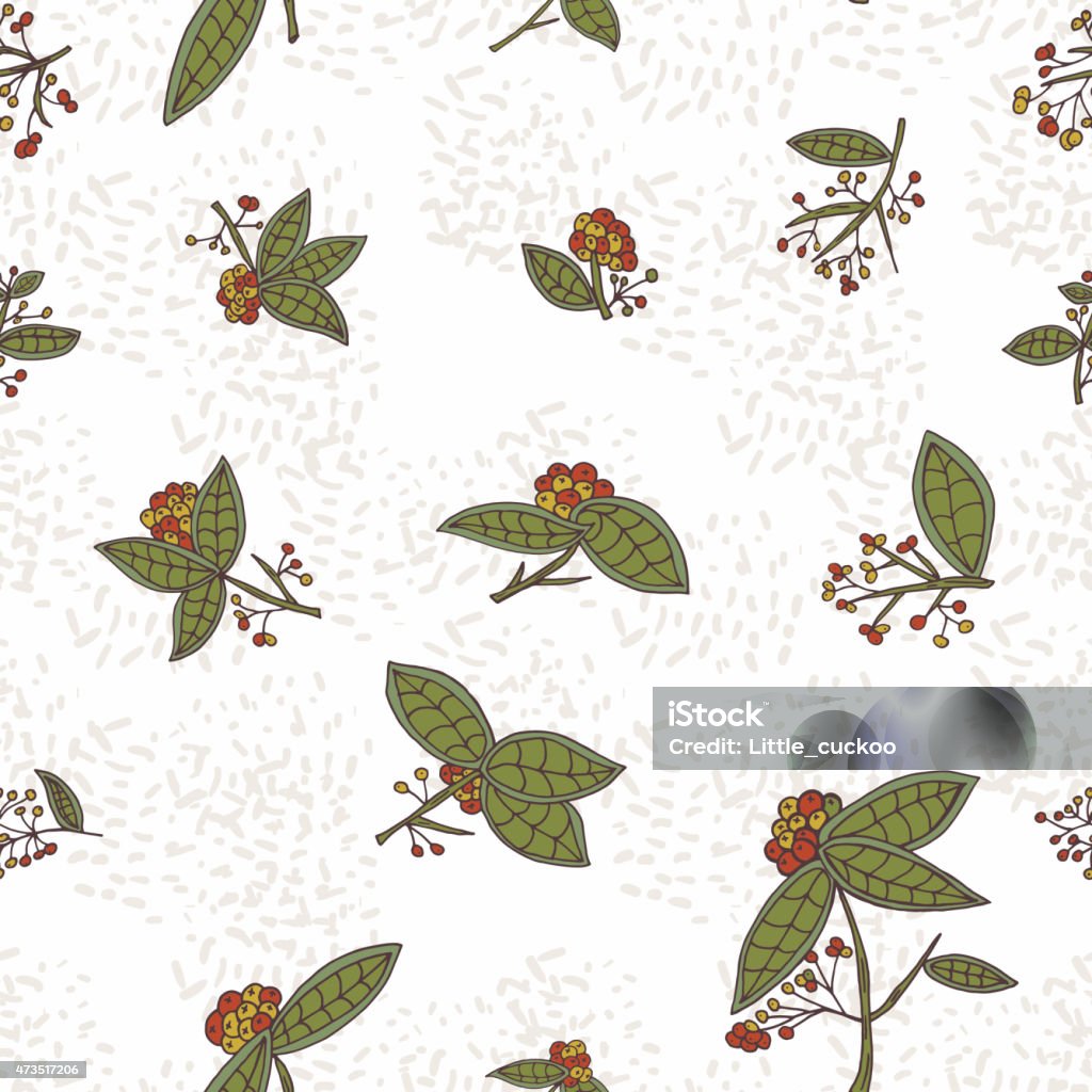 Cranberry vector pattern with leaves and berries. Cranberry vector pattern with leaves and berries. Seamless berries texture for the fill pattern 2015 stock vector