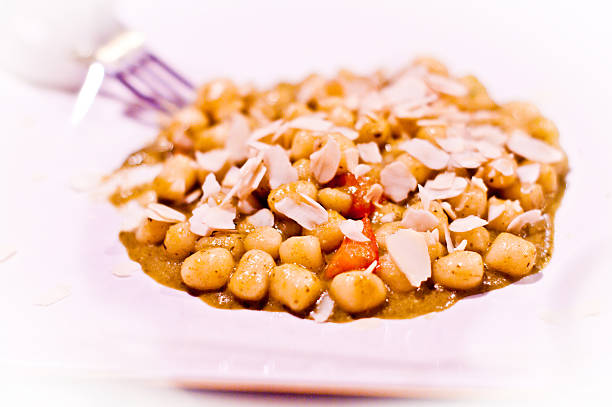 gnocchi pesto and truffles