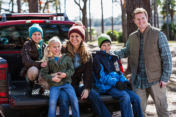 istock Family on a wilderness road trip in the fall 473519556