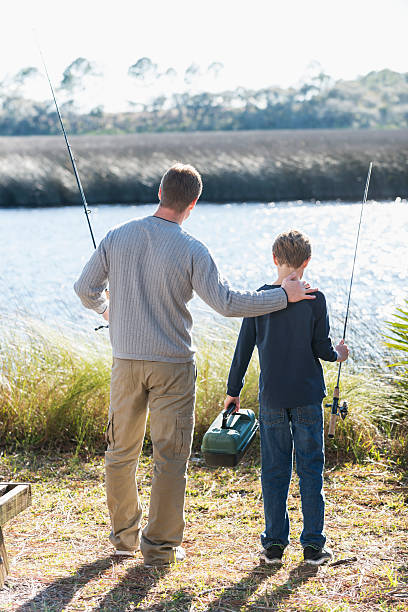 istock Father and son going fishing together 473525620