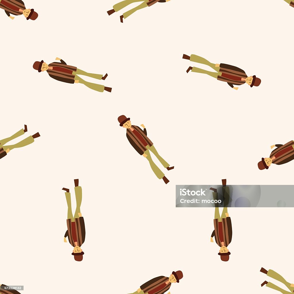 Cartoon Boy Pattern Boy Man Cartoon Cartoon Seamless Pattern Background Stock Illustration ...