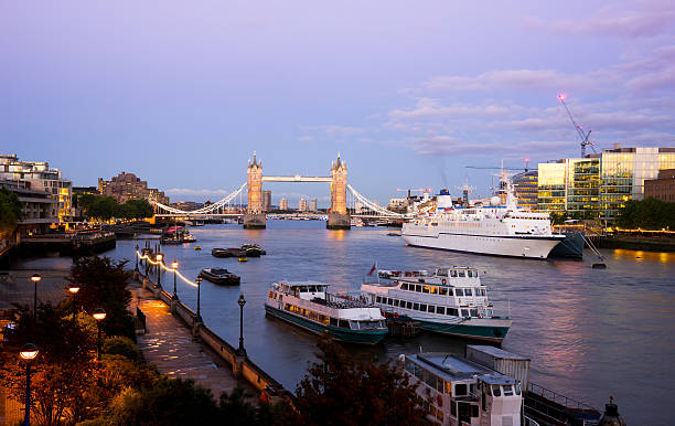 istock Tower Bridge at night twilight London, England, UK 473528626
