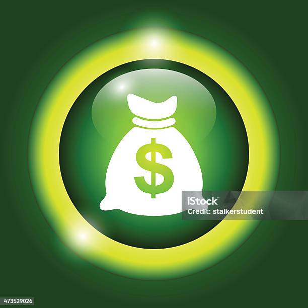 Money Bag Icon Stock Illustration - Download Image Now - 2015, Abundance, Backgrounds