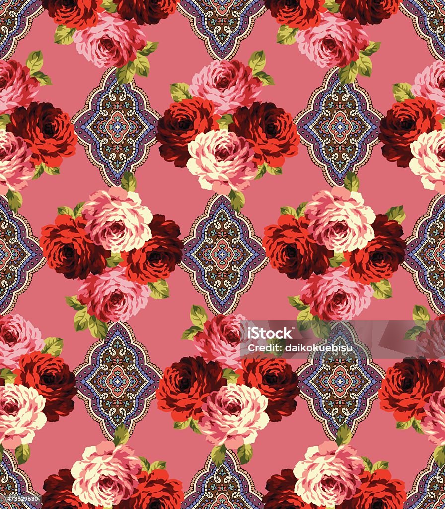 Basic Rose Pattern Rose Basic Pattern Stock Illustration - Download Image Now - 2015 ...