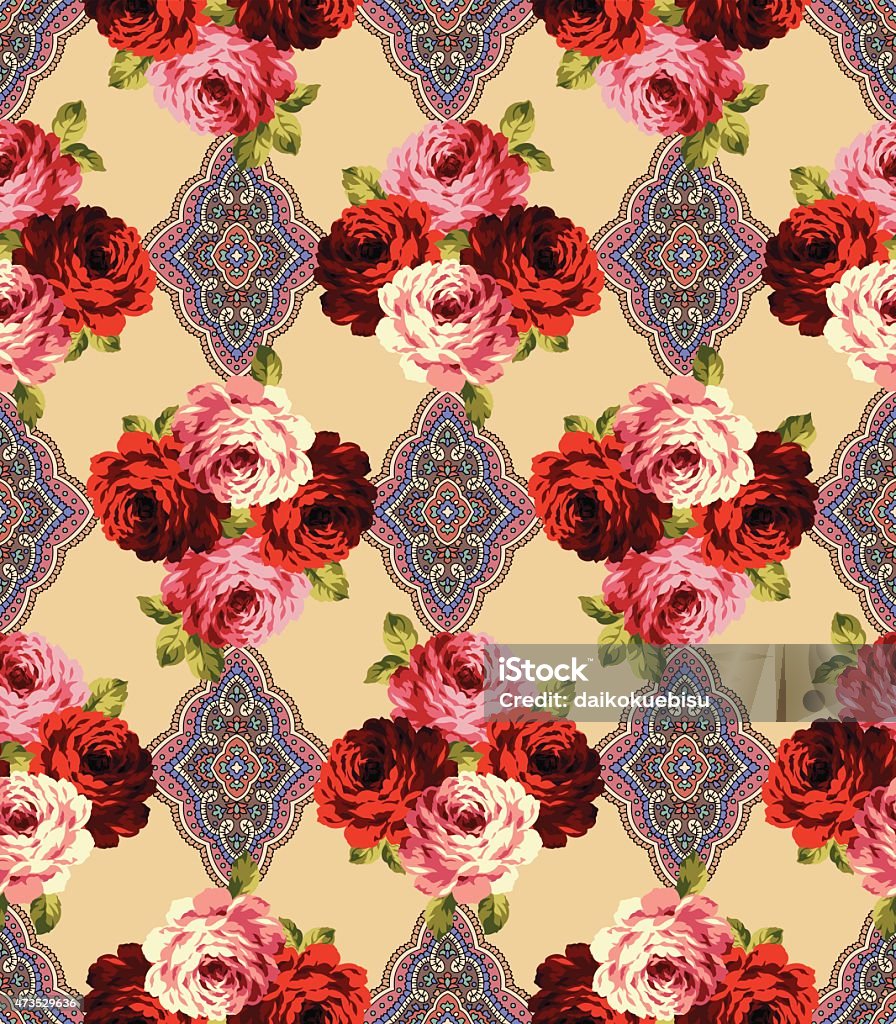 Basic Rose Pattern Rose Basic Pattern Stock Illustration - Download Image Now - 2015 ...