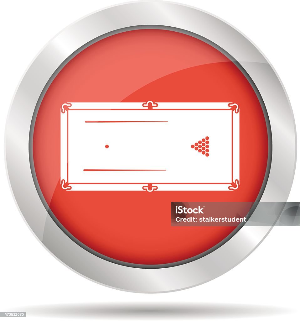 Pool Table Symbol Color Pool Or Billiards Table Symbol Stock Illustration - Download Image Now ...