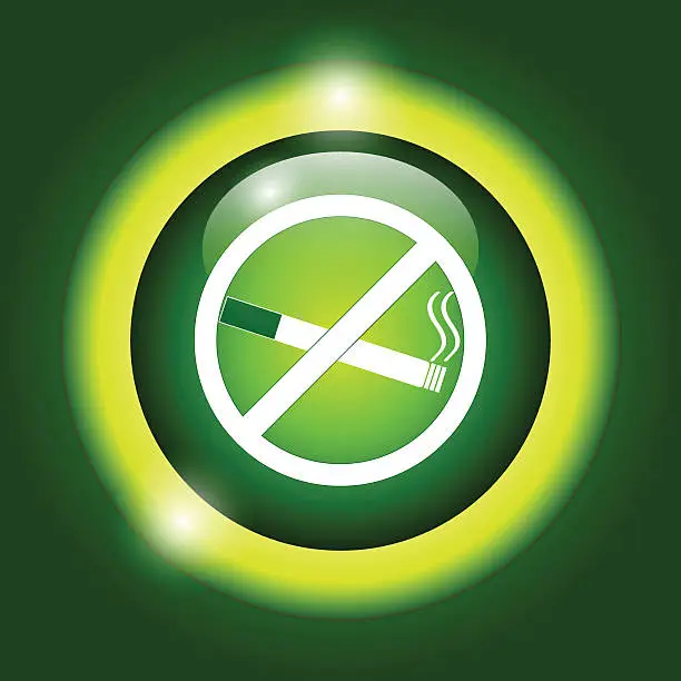 Vector illustration of No smoking sign. Vector isolated.