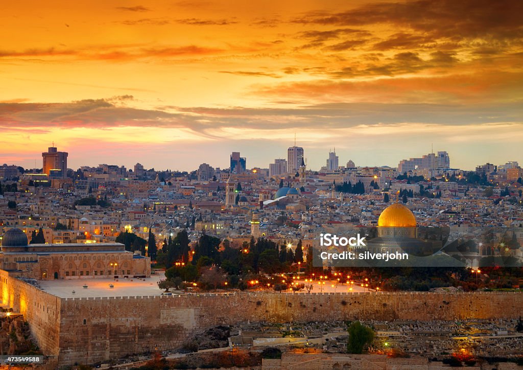 View to Jerusalem old city. Israel Jerusalem Stock Photo
