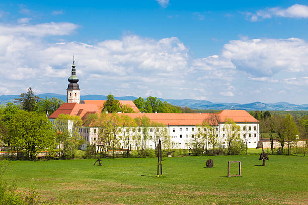 The Cistercian monastery Kostanjevica na Krki, homely appointed as Castle Kostanjevica, Slovenia, Europe.