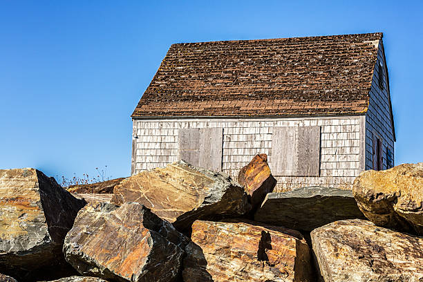istock Abandoned Blue Rocks Fishing Shack - Nova Scotia, Canada 473559748