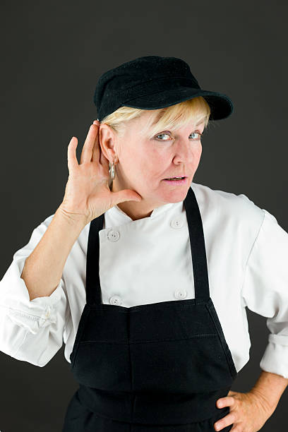 istock model isolated on plain background listening paying attention 473562612