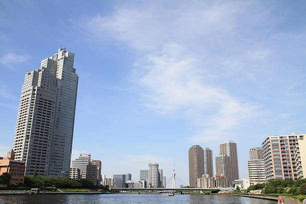 istock Sumida river and high-rise buildings in Tokyo 473565348