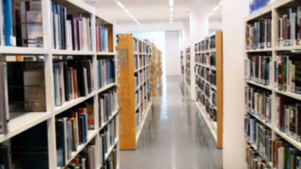 istock Library Shelves Full Of Books 473565798