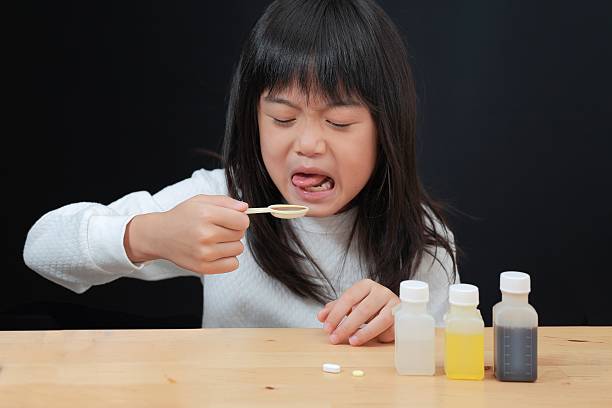 istock girl taking medicine 473572284