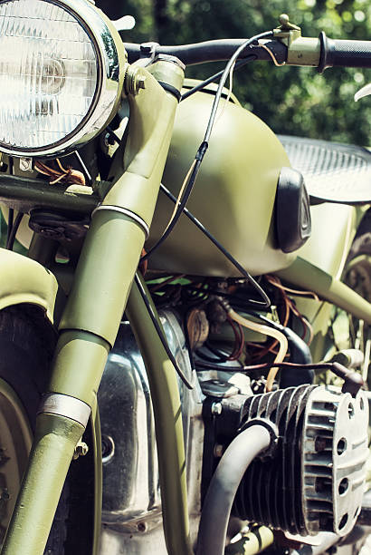 istock Chrome veteran motorbike 473572586