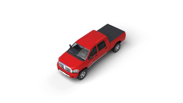 red pick up truck
