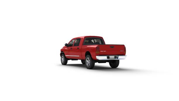istock A large red pick up truck isolated on a white background 473573544