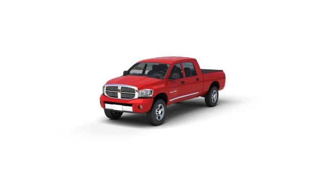 istock red pick up truck 473573566