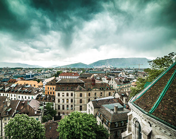 istock view of Geneva Old Town 473578630