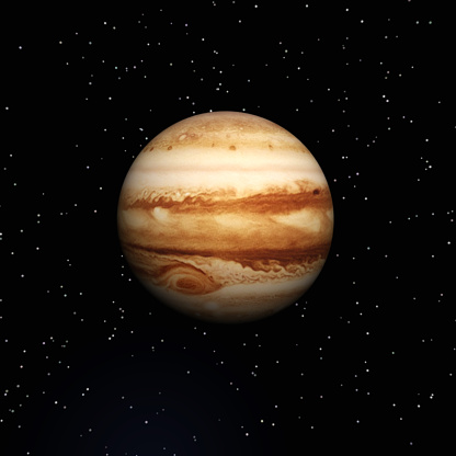 Digital Illustration of Planet Jupiter