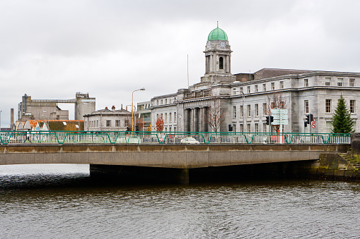 City Hall and Terence MacSweeny Quay. Cork, Republic of Ireland