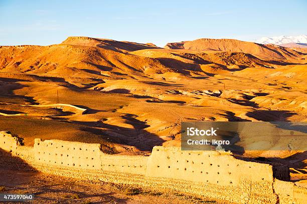 Hill Africa In Morocco Stock Photo - Download Image Now - 2015, Africa, Ait Benhaddou