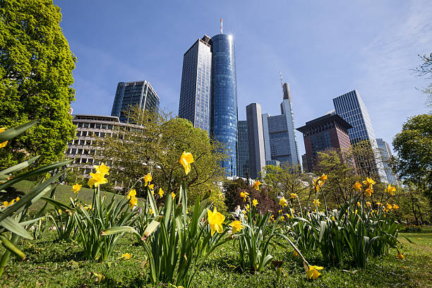 istock frankfurt germany skyskraper in the spring 473598858
