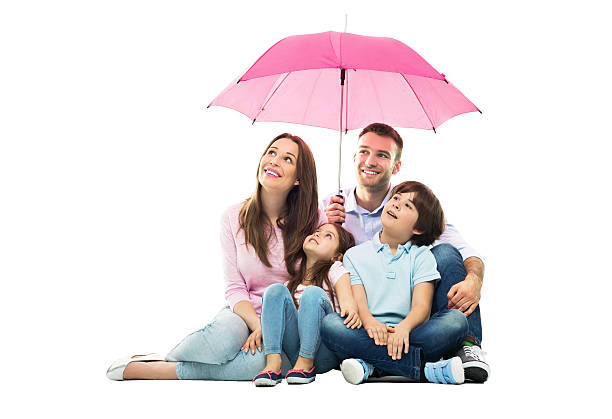 istock Family with the umbrella 473606920