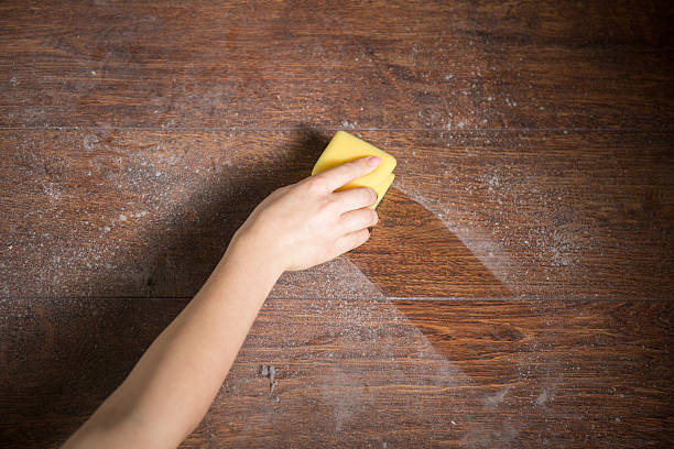 istock Cleaning dust from the wood 473608484