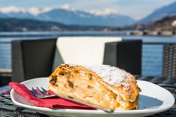 istock Delicious desert at a lakeside bar 473611488
