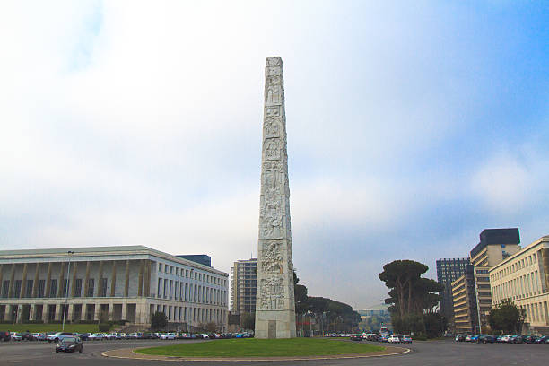 Piazza Guglielmo Marconi in EUR, Rome, Italy