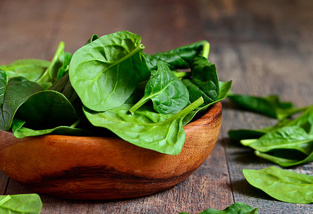 Spinach leaves. stock photo