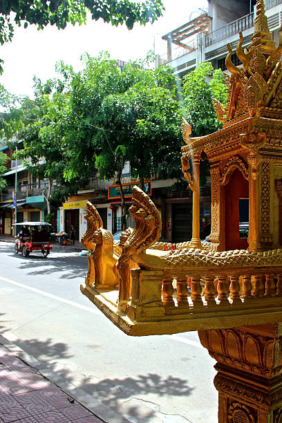 istock Khmer Altar in the street - Phnom Penh, Cambodia. 473615556