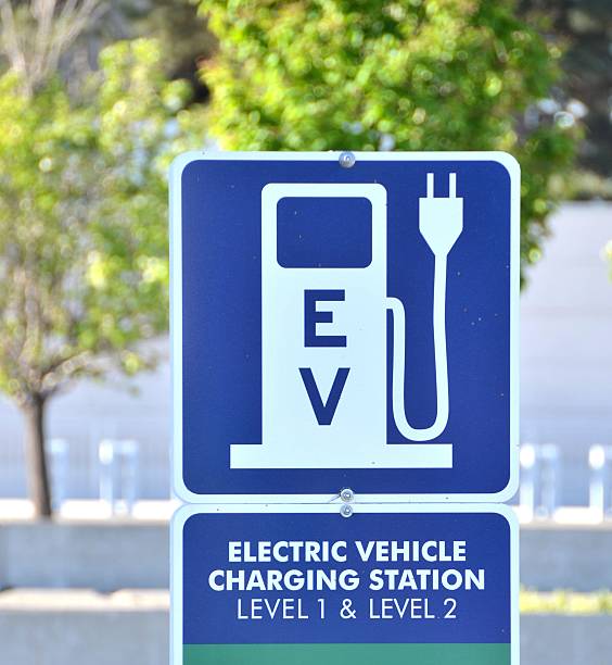 istock Electrical Vehicle Charging Station Sign 473615954