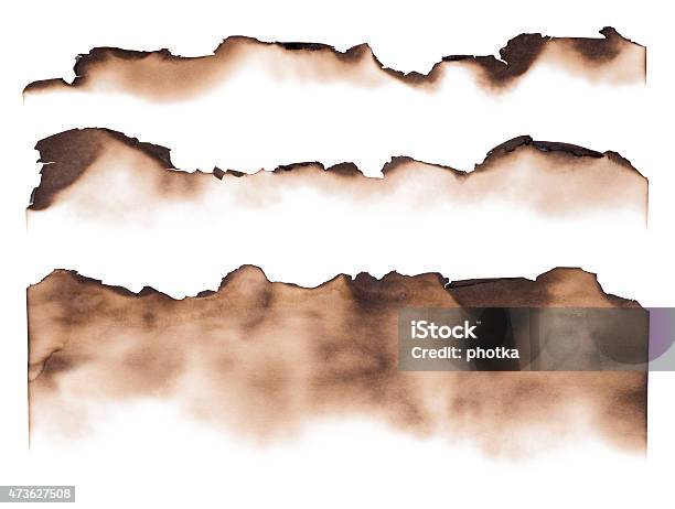 Burned Paper Edges Stock Photo - Download Image Now - Burnt, Paper, At The Edge Of