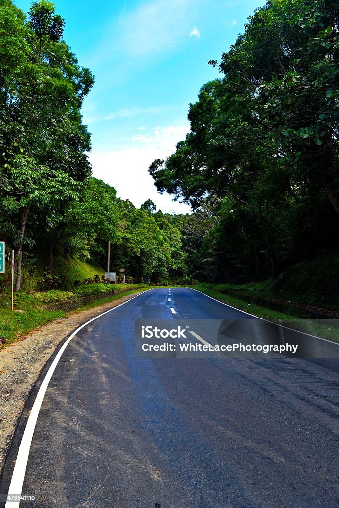 road  view road in the Philippines with nature 2015 Stock Photo