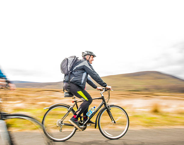 istock Active senior man cycling in nature 473659482