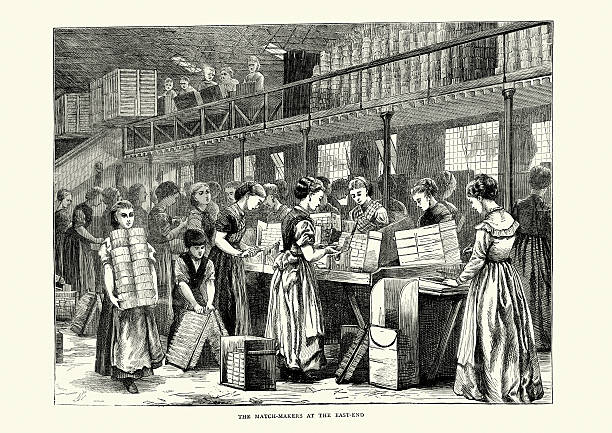 das spiel kaffeemaschine im east end, london, 1871 - industry worker stock-grafiken, -clipart, -cartoons und -symbole
