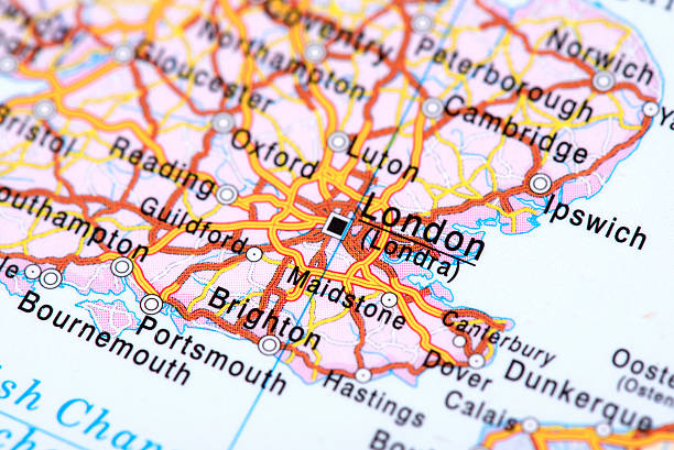 istock Map of London, United Kingdom 473663244