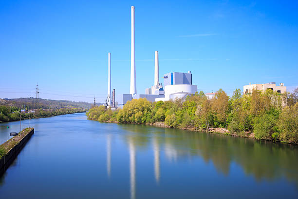 Coal-Fired Power Plant destroying the idyllic environment (Slovenia).