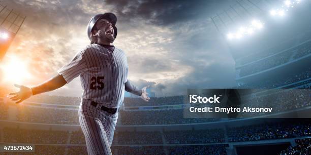 Baseball Player In Stadium Stock Photo - Download Image Now - 16-17 Years, 18-19 Years, 2015