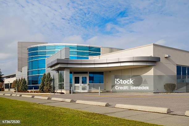Small Medium Size Generic Enterprise Office Building Stock Photo - Download Image Now